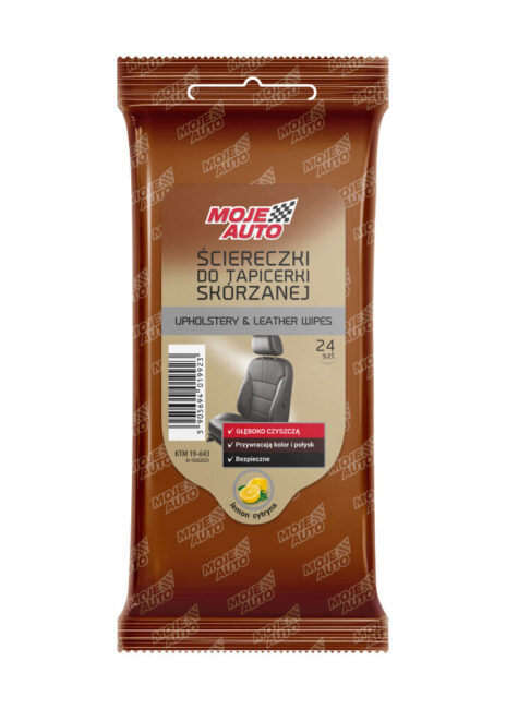 Moje Auto Leather upholstery cloths - lemon | 24 art