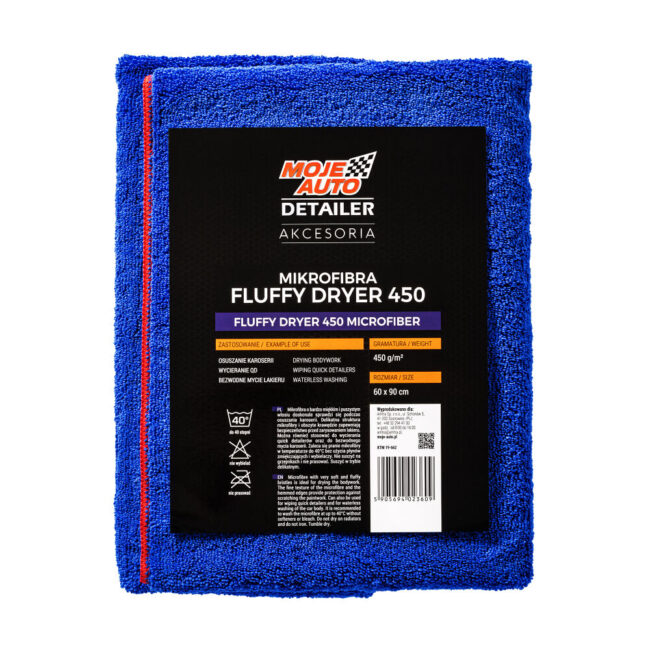 Microfiber Fluffy Dryer Moje Auto Detailer 450gm2 | 60 90 cm x cm