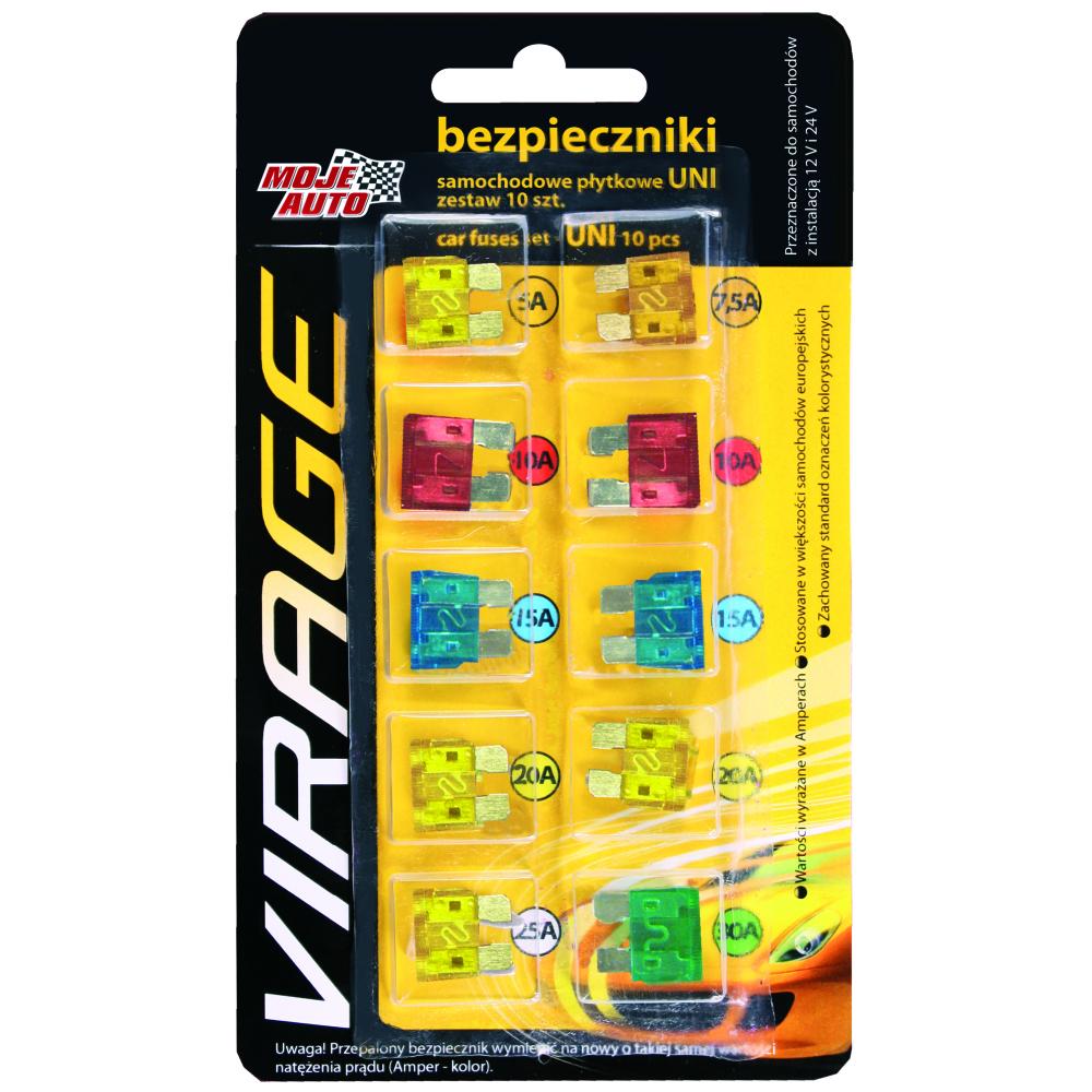 Moje Auto Virage Car fuses | Uni 10 pcs.