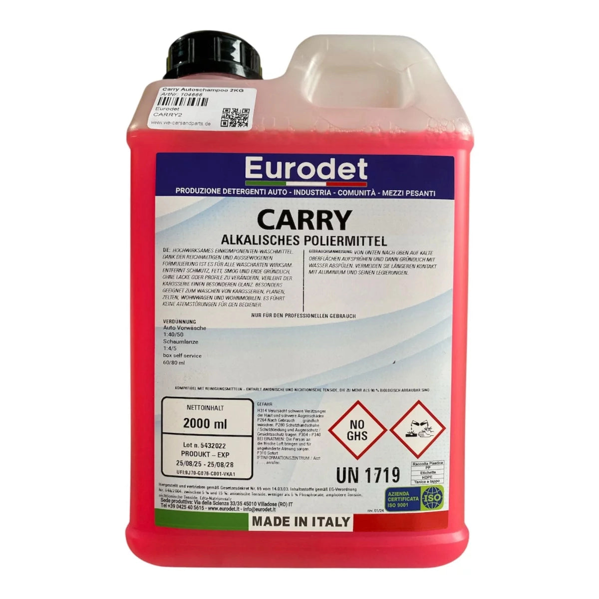 Foaming Car Shampoo - Powerful Car Wash Cleaner - 2L