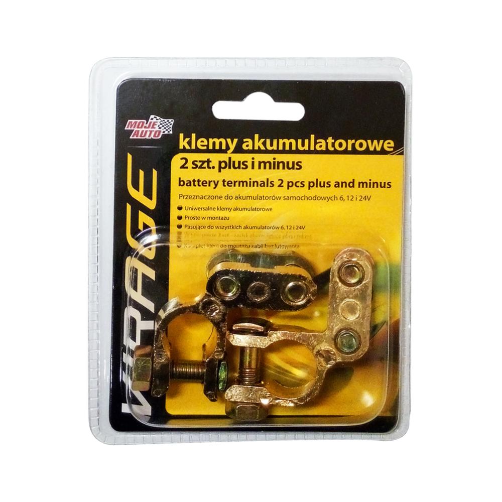 Moje Auto Virage - Battery Terminals 2 Pcs. Sets | 2 pcs. plus and minus